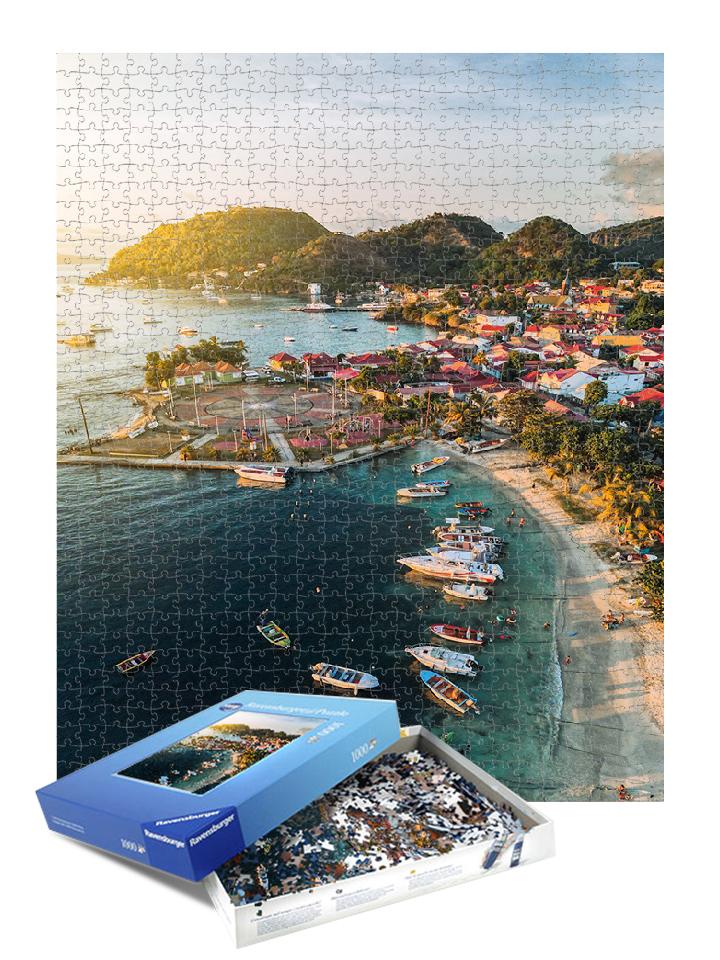 Le puzzle des la baie des saintes est le cadeau parfait pour les soirée famille. Passer le temps en confinement n&