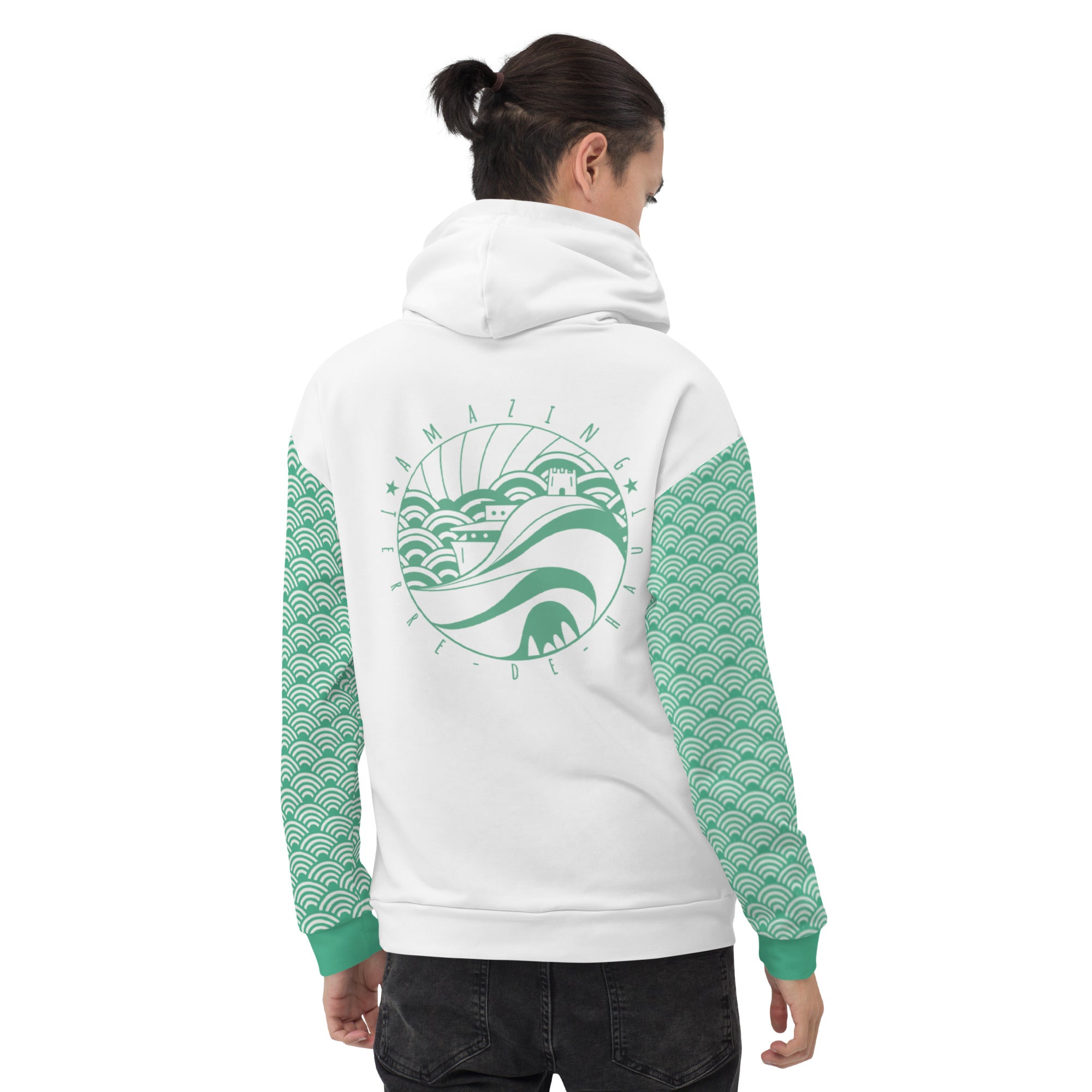 Sweat à capuche - Vert Caraïbe des Saintes