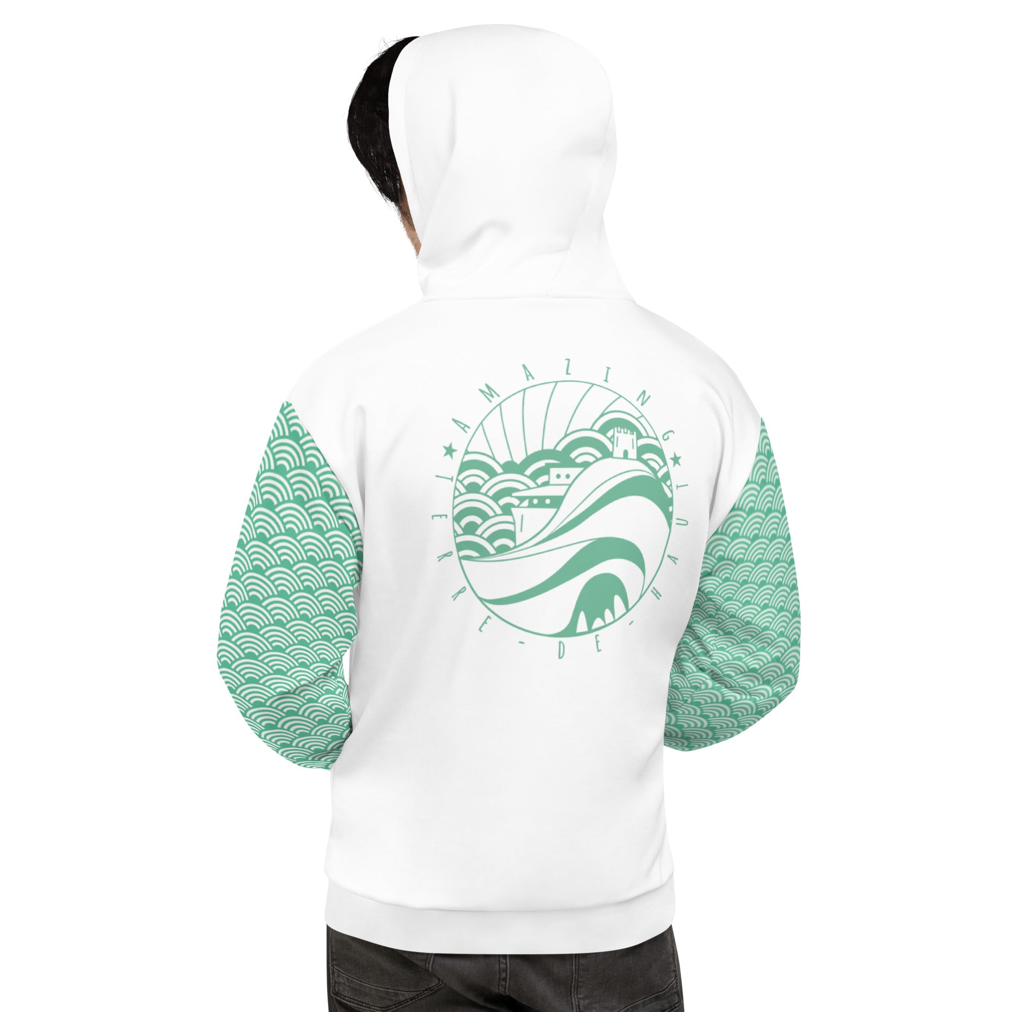 Sweat à capuche - Vert Caraïbe des Saintes