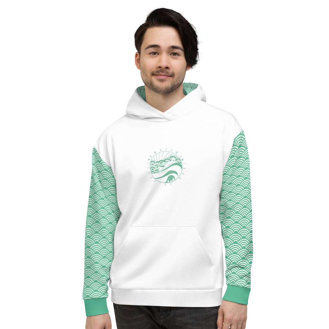 Sweat à capuche - Vert Caraïbe des Saintes