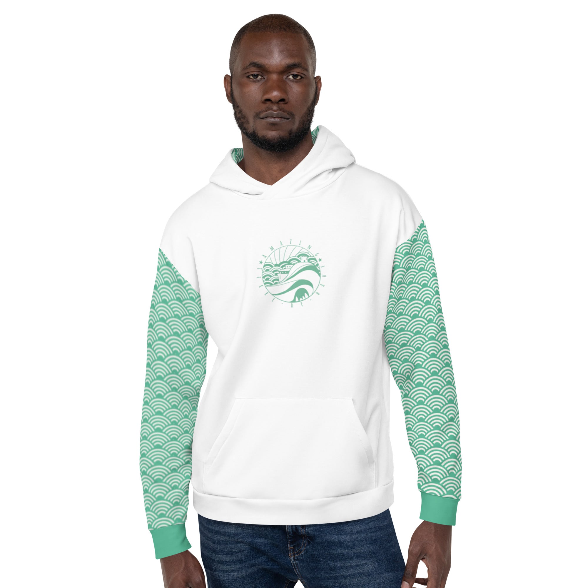 Sweat à capuche - Vert Caraïbe des Saintes