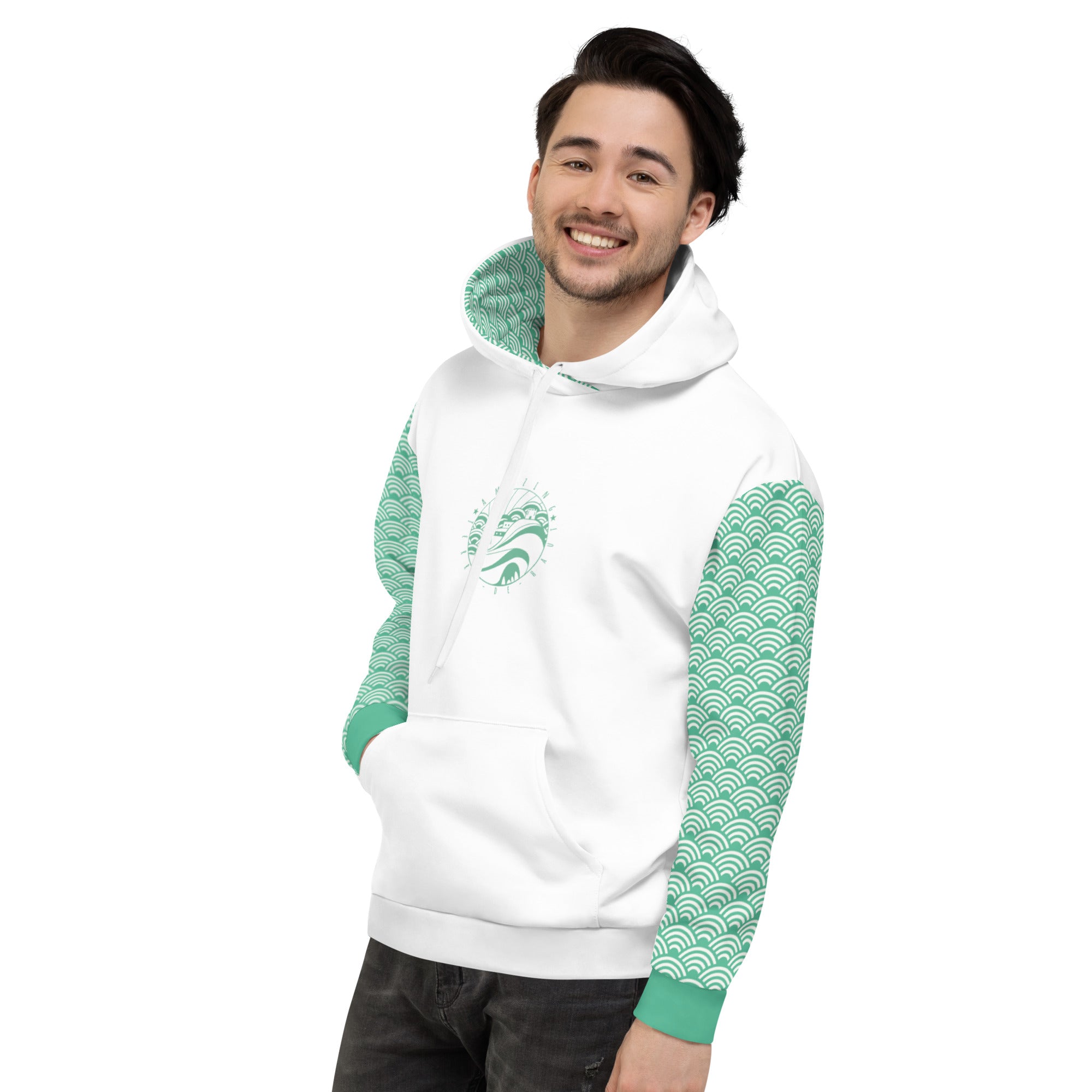 Sweat à capuche - Vert Caraïbe des Saintes