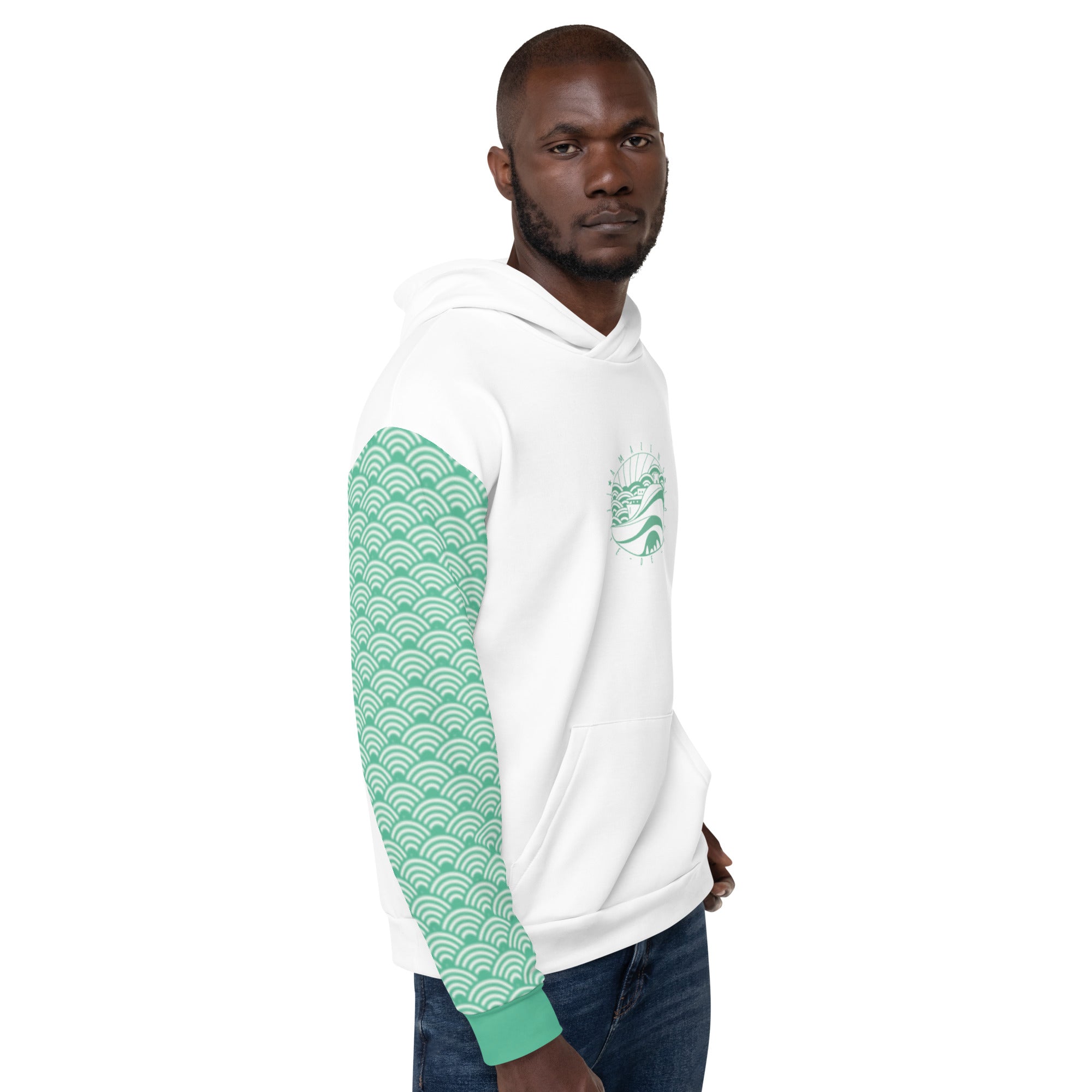 Sweat à capuche - Vert Caraïbe des Saintes