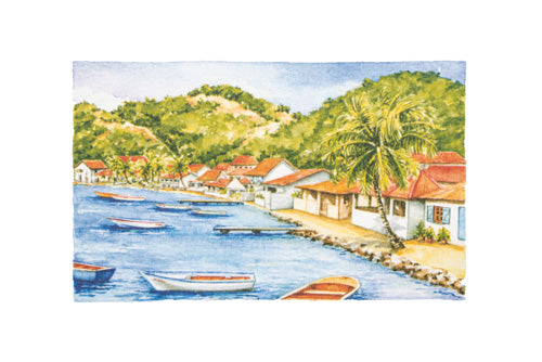Aquarelle - Mouillage
