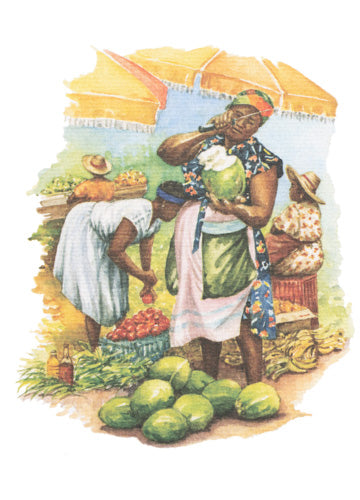 Aquarelle - Noix de coco