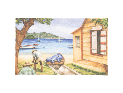 Aquarelle - baie des saintes