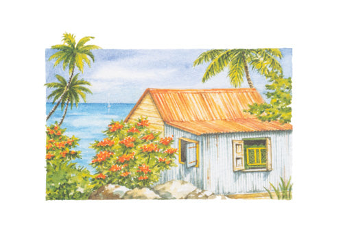 Aquarelle - Kaz bord de mer