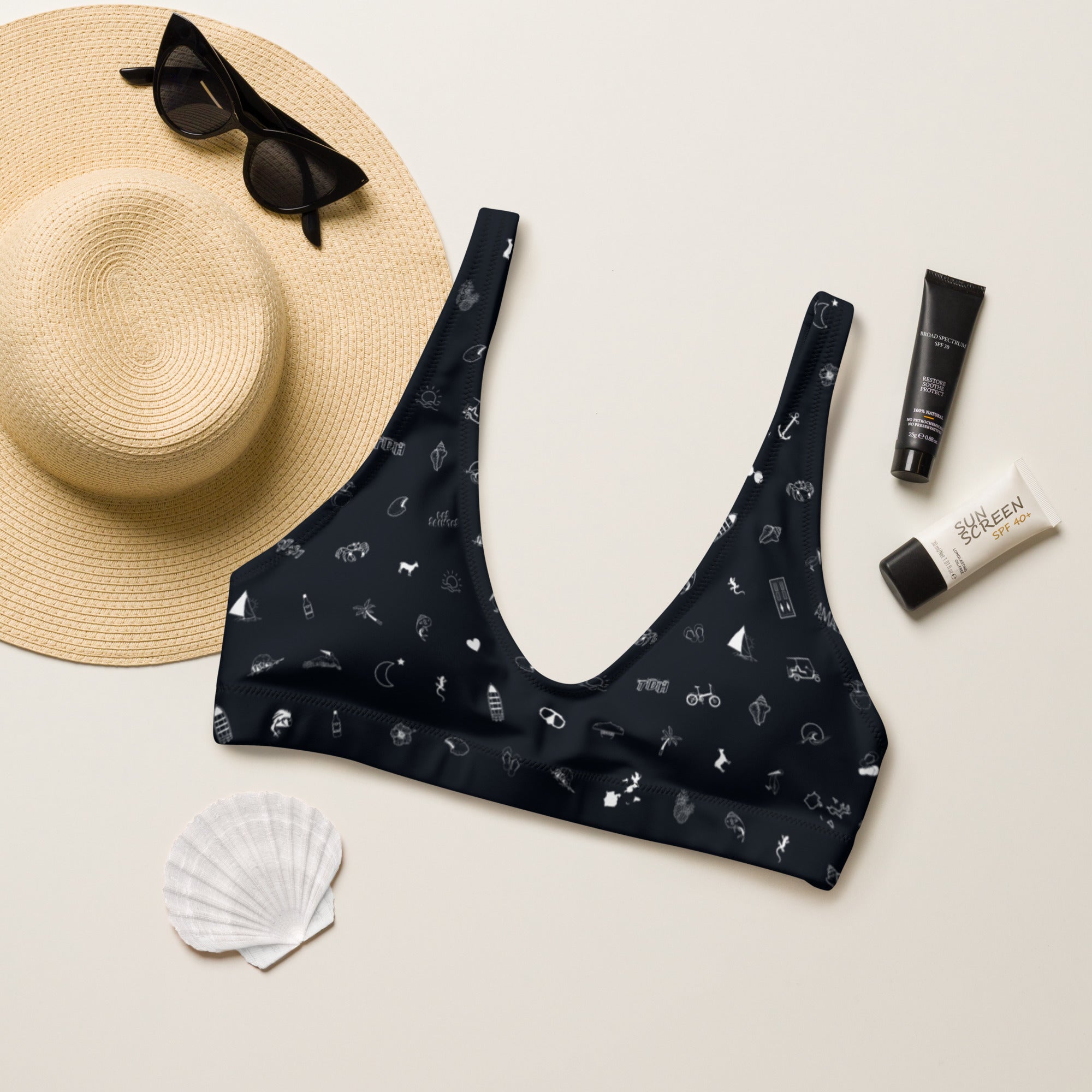 Haut de maillot de bain éco-responsable rembourré
