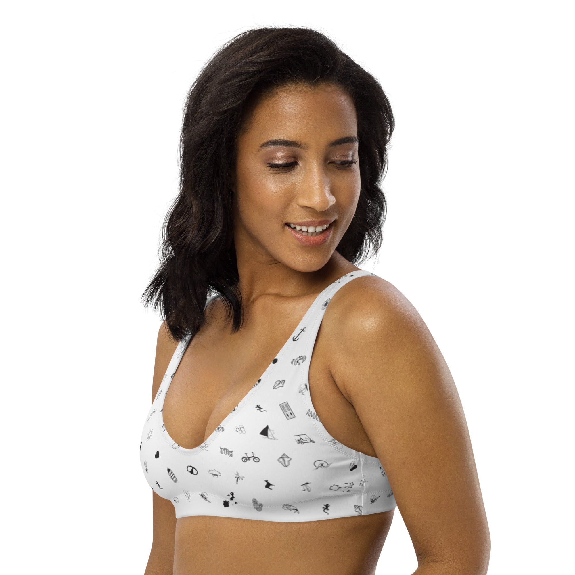 Haut de maillot de bain éco-responsable rembourré