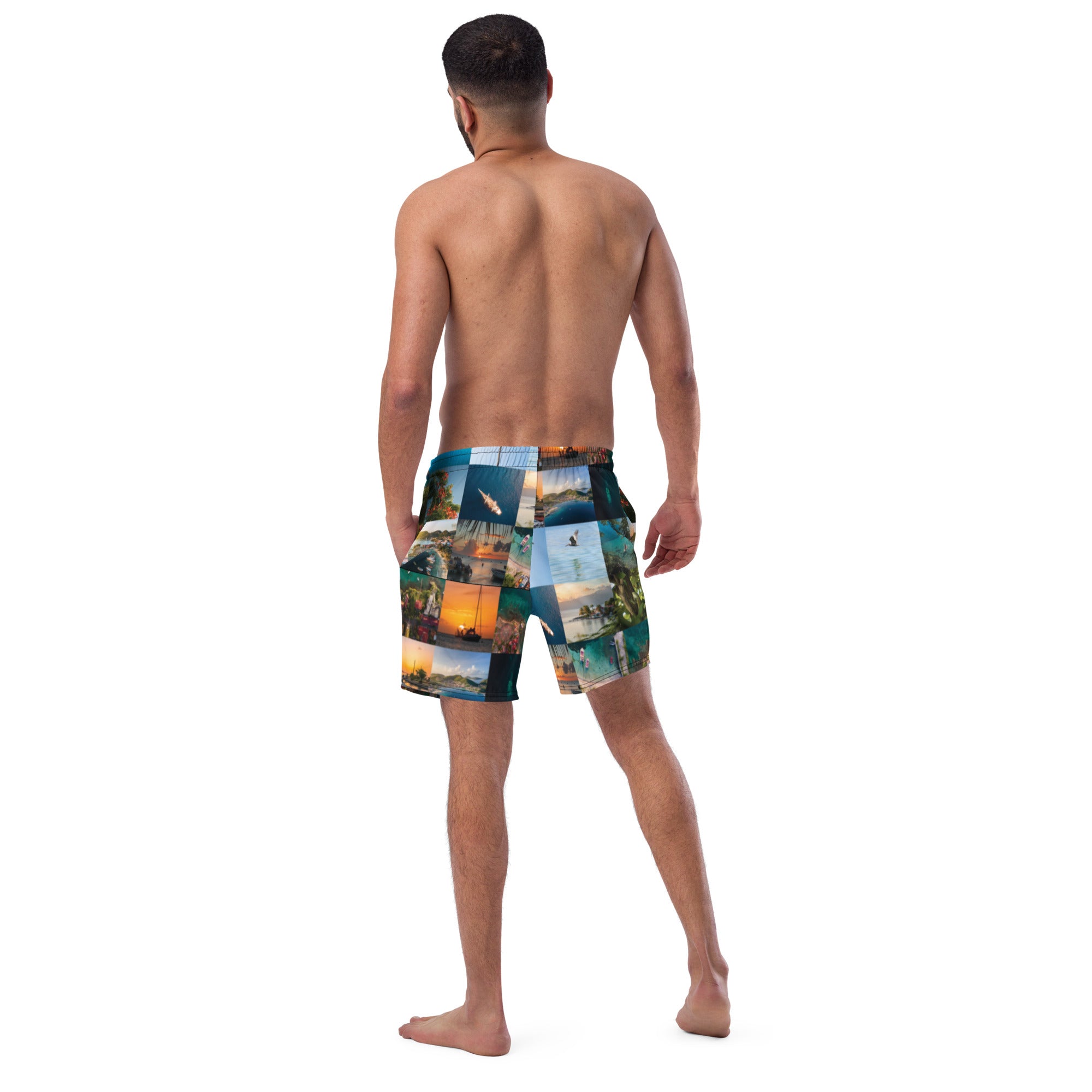 Short de bain all over homme