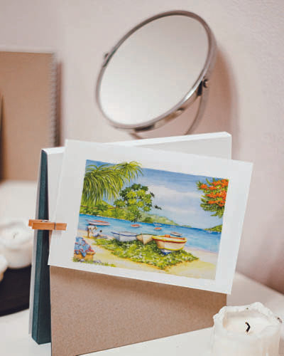 Aquarelle - Bord de mer
