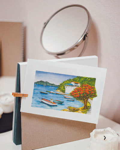 Aquarelle - Maison Bateau 2