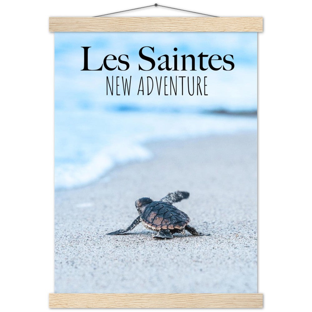 Affiche et support bois, new adventure